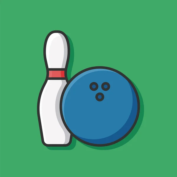 Bowling icon — Stock Vector