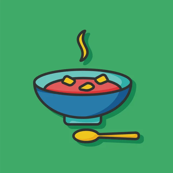 Icono de sopa — Vector de stock