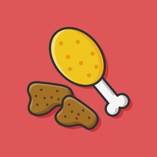 Icono de pollo — Vector de stock