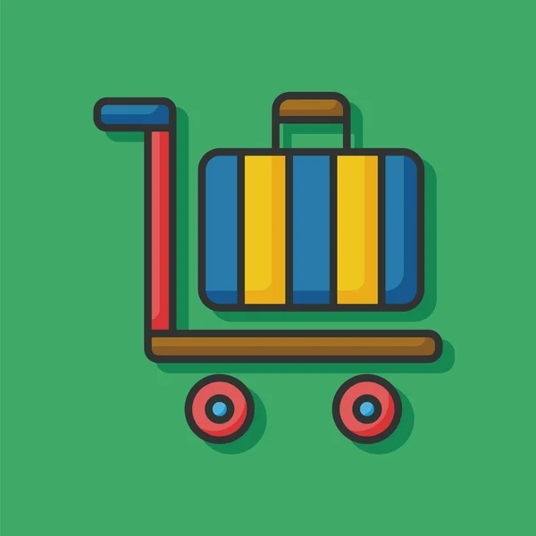 Maleta trolley icono vector — Archivo Imágenes Vectoriales