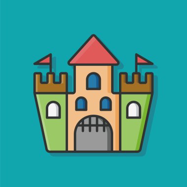 nesne vektör kale simgesi