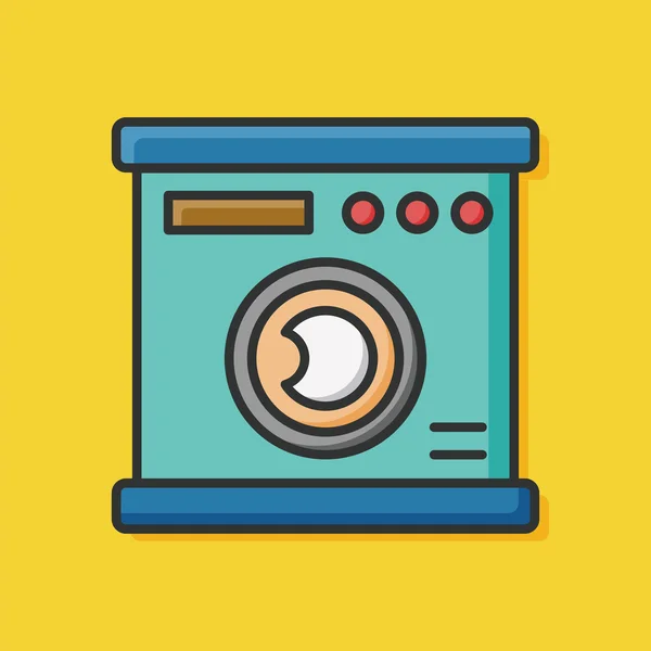 Máquina de lavar vetor ícone — Vetor de Stock