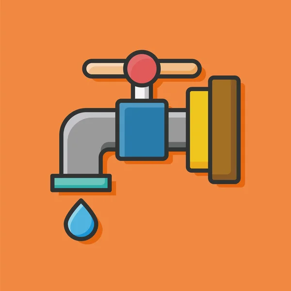 Environmental protection concept conserve water icon — Stock Vector