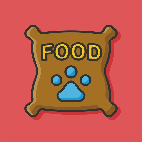 Mascota perro alimento icono — Vector de stock