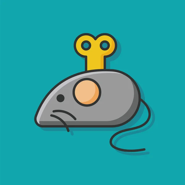 Vetor ícone de brinquedo do mouse — Vetor de Stock