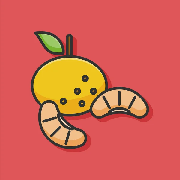 Frutta icona arancione — Vettoriale Stock