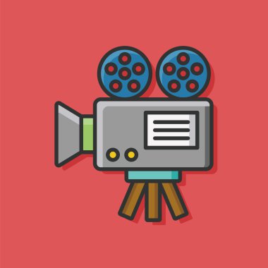 Video kamera simgesi vektörü