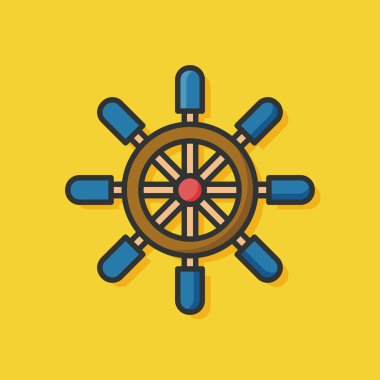 Dümeni düz simgesi