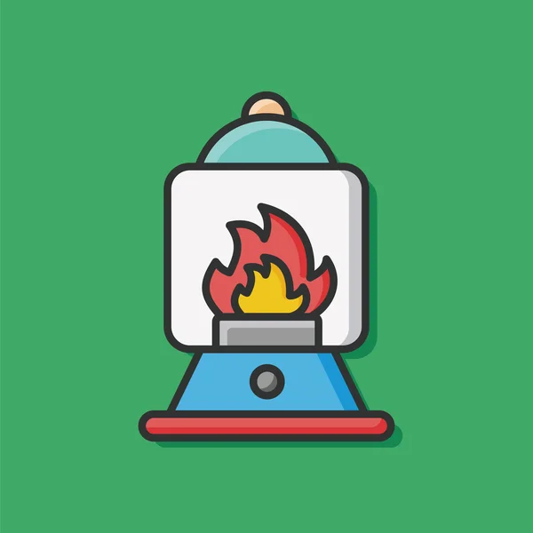 Camping fire icon object vector — Stock Vector