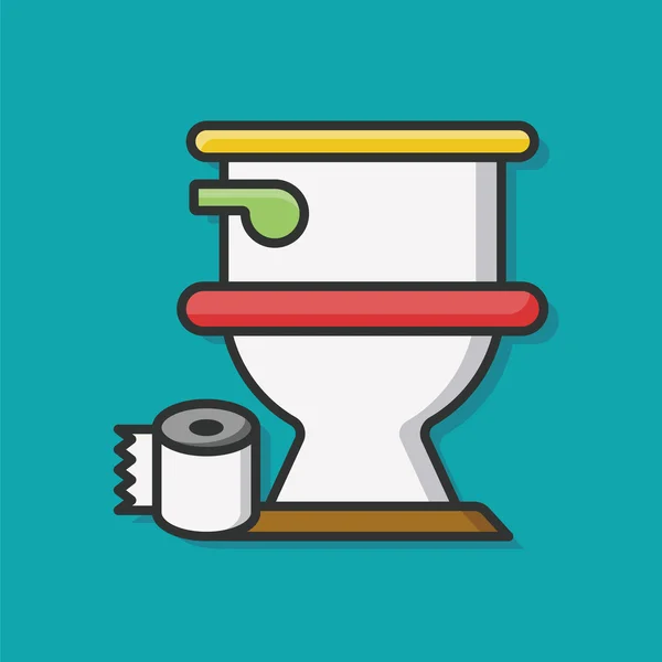 Toilet seat pictogram — Stockvector
