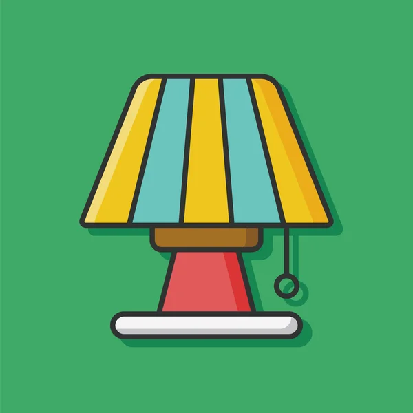 Lámpara icono objeto vector — Vector de stock