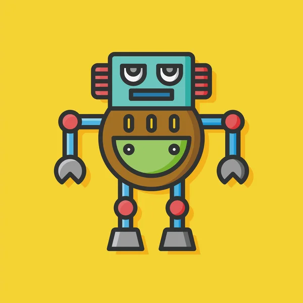 Robot machine icône vecteur — Image vectorielle