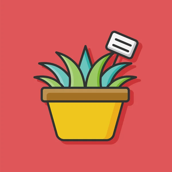 Plant pictogram vector — Stockvector