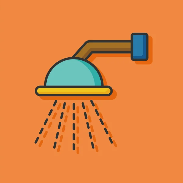 Vettore icona soffioni doccia — Vettoriale Stock