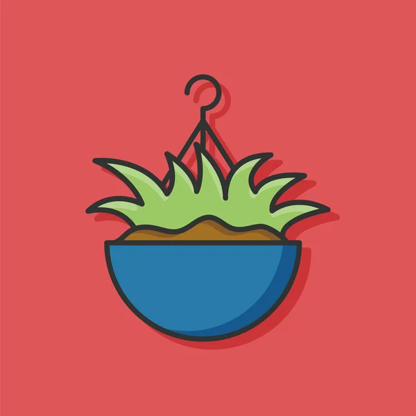 Jardin plante icône vecteur — Image vectorielle