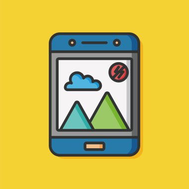 cep telefonu arama vektör simgesi