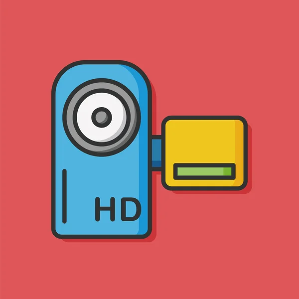 Βίντεο κάμερα ταινία εικονίδιο — Διανυσματικό Αρχείο