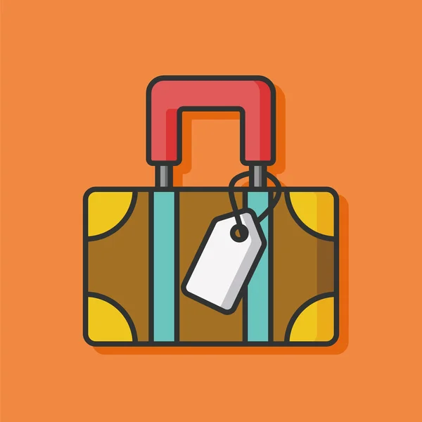 Suitcase luggage icon vector — Stock Vector