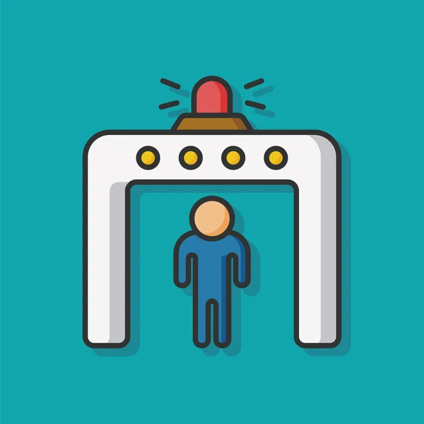 güvenlik kapısı simge vektör