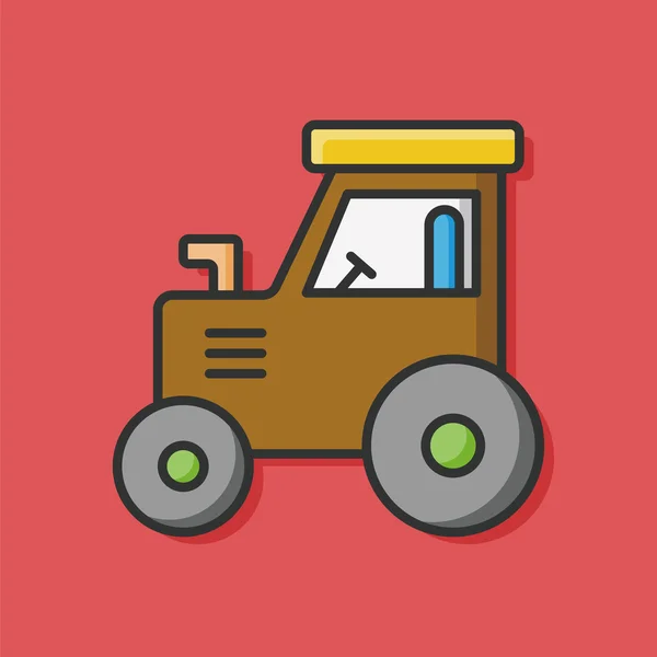 Ícone de caminhão de reboque fazenda —  Vetores de Stock