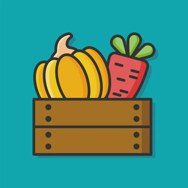 Vers fruit mand pictogram — Stockvector