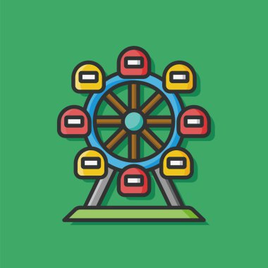 Bahçesi dönme dolap simgesi