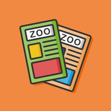 Hayvanat Bahçesi bilgi kağıt simgesi