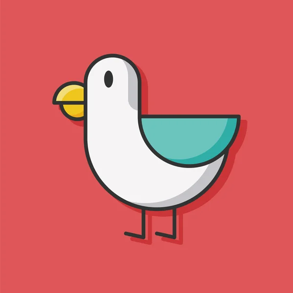 Animal zoo bird icon — Stock Vector