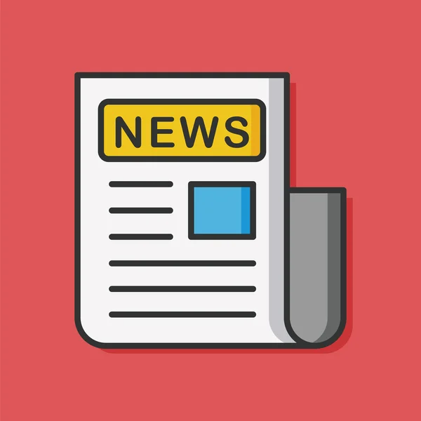 News paper vector icon — Stock Vector