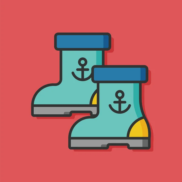 Rain boots vector icon — Stock Vector