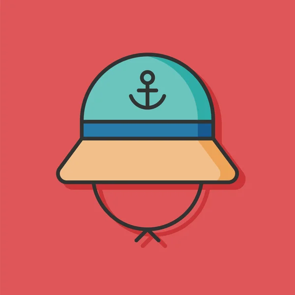 Fisherman hat vector icon — Stock Vector