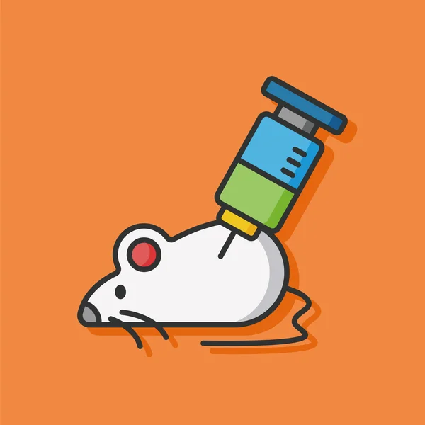 Experimentos ratón vector icono — Archivo Imágenes Vectoriales