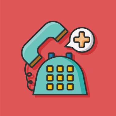 acil arama vektör simgesi