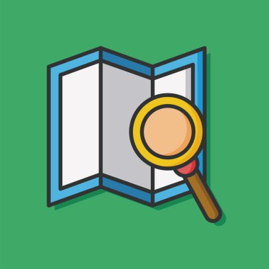 harita Gps vektör simgesi