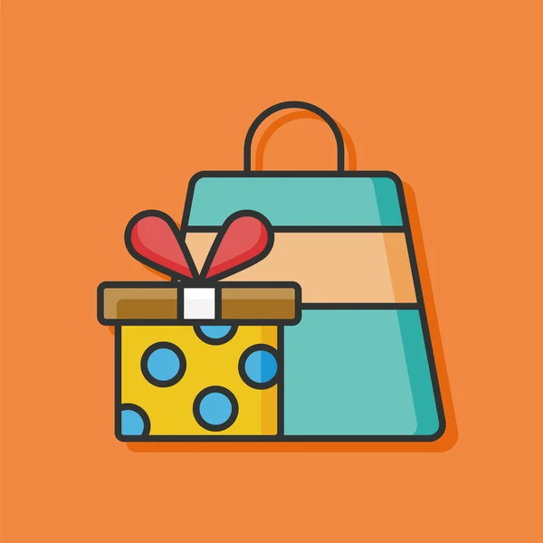 Regalo presente vector icono — Vector de stock