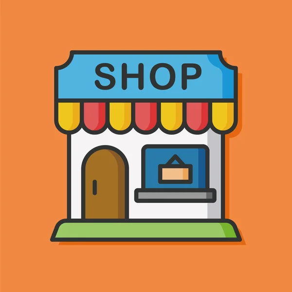 Shop store vector icon — Stock Vector