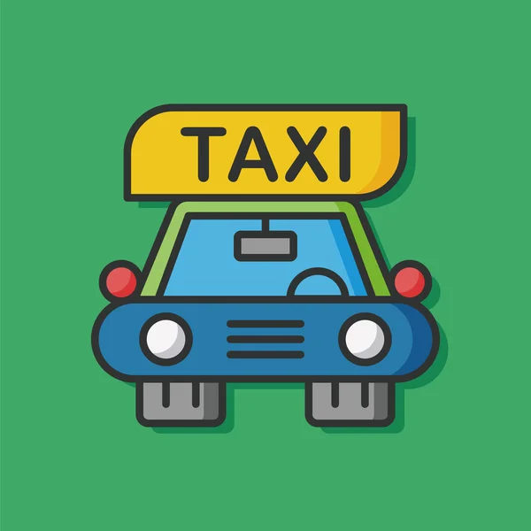 Vervoer taxi auto pictogram — Stockvector