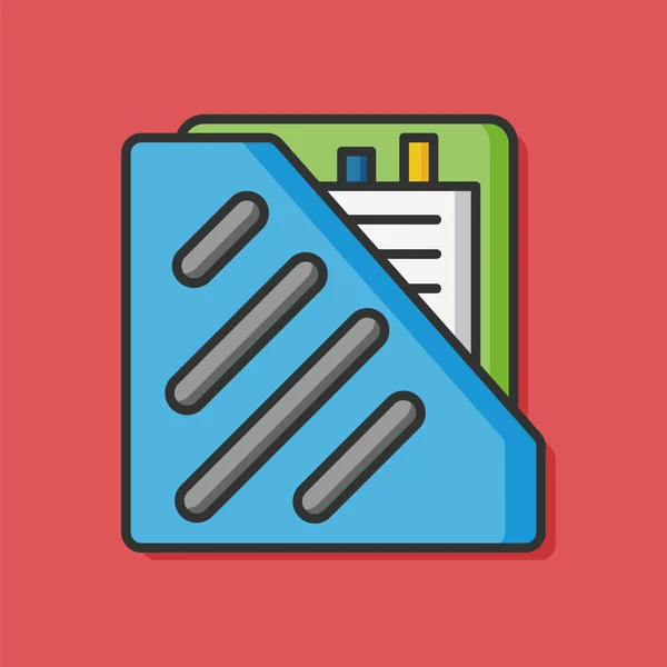 Papeterie icône de fichiers de bureau vectoriel — Image vectorielle