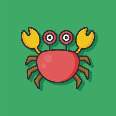 Deniz hayvan Yengeç simgesi