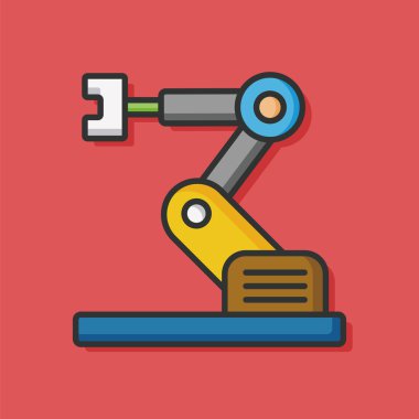 teknoloji makine vektör simgesi