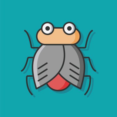 insect bug vector icon clipart