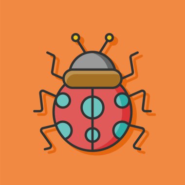 böcek böcek vektör simgesi