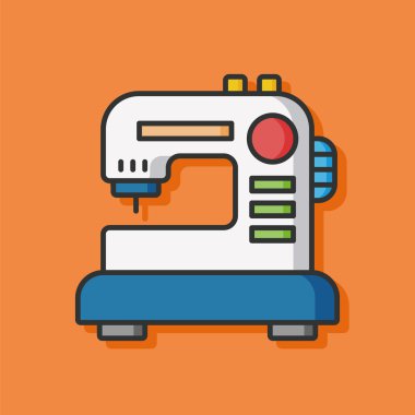 Terzi makine vektör simgesi