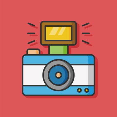 kamera film vektör simgesi