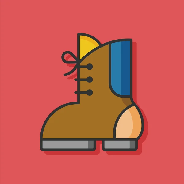 Camp boot vector icon — Stock Vector