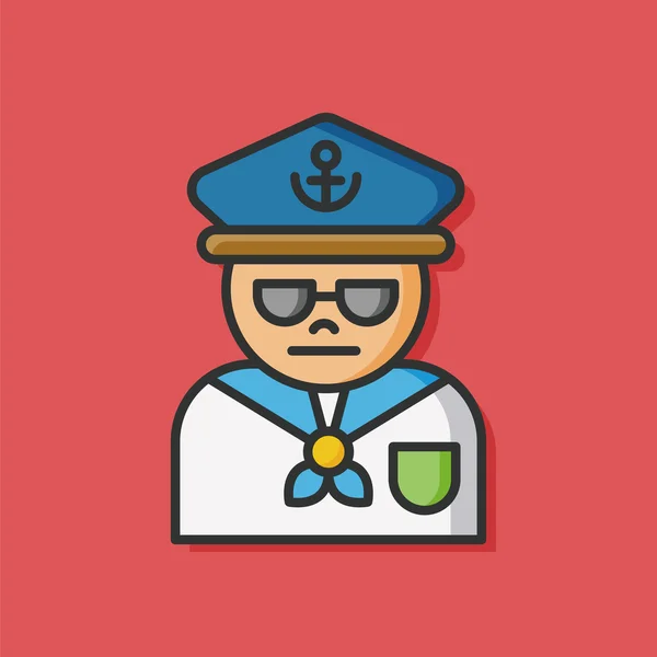 Морський моряк Векторна іконка — стоковий вектор