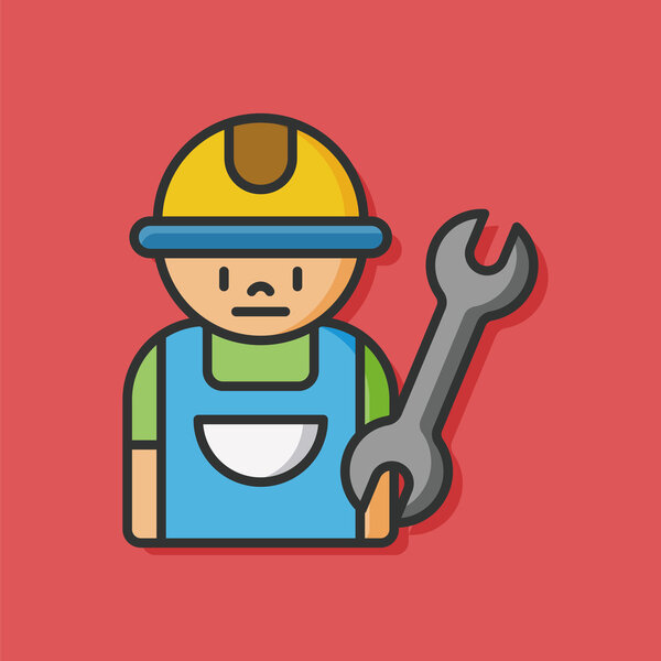 значок вектора работника индуизма
