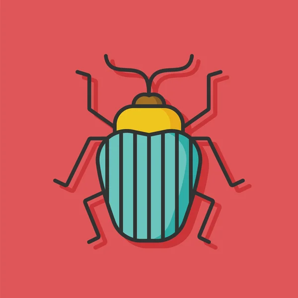 Bug rovar vektor ikon — Stock Vector