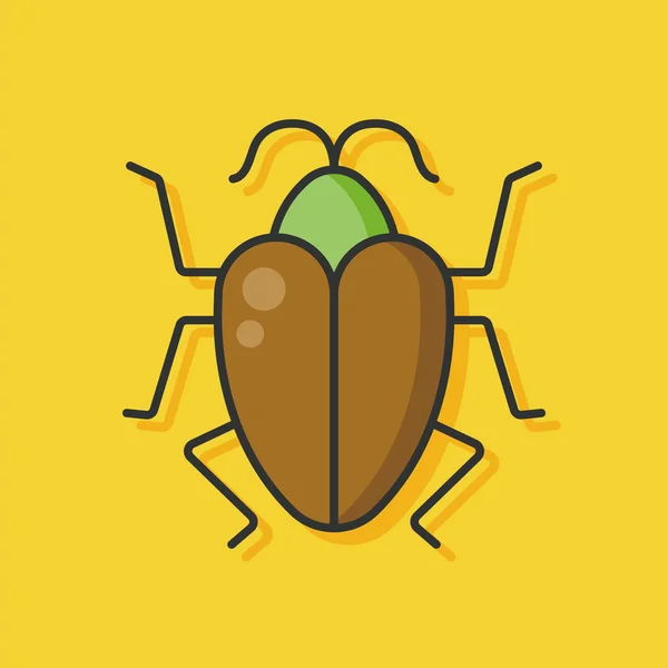 Insecto insecto vector icono — Vector de stock