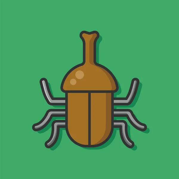 Ícone do vetor inseto bug — Vetor de Stock